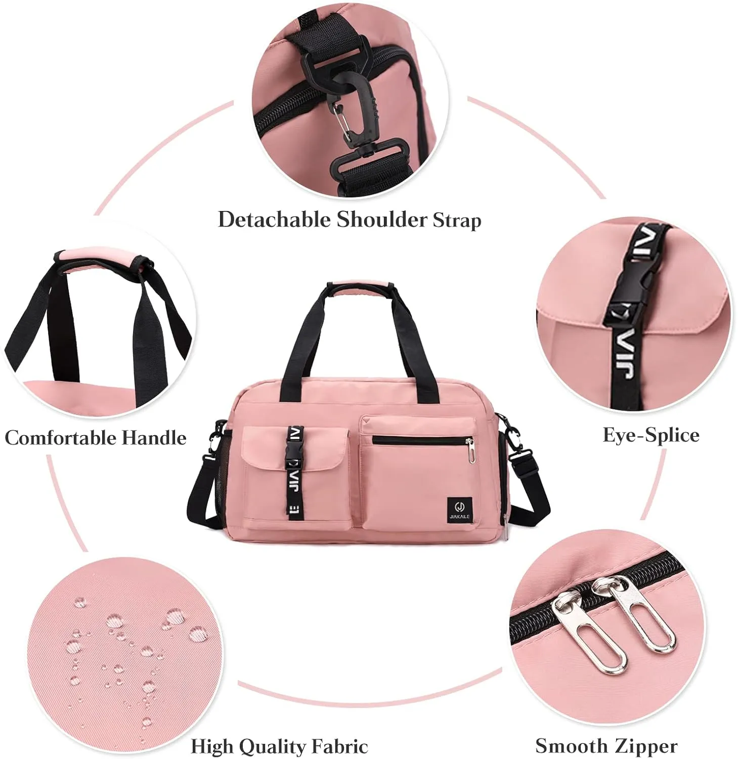Sport Duffel Bag Travel Duffel Bag for Women/Men Large Gym Tote Bag Ultra-Light Weekend Shoulder Bag Overnight Bag Hospital Bag Carry On Luggage with Shoes Compartment and Wet Pocket Grey