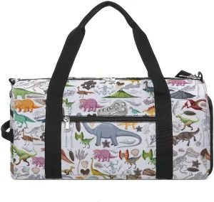 Sport Gym Duffel with Shoe Compartment Wet Pocket, Prehistoric-dinosaur-animal Shoulder Travel Bag for Women Men, style-2