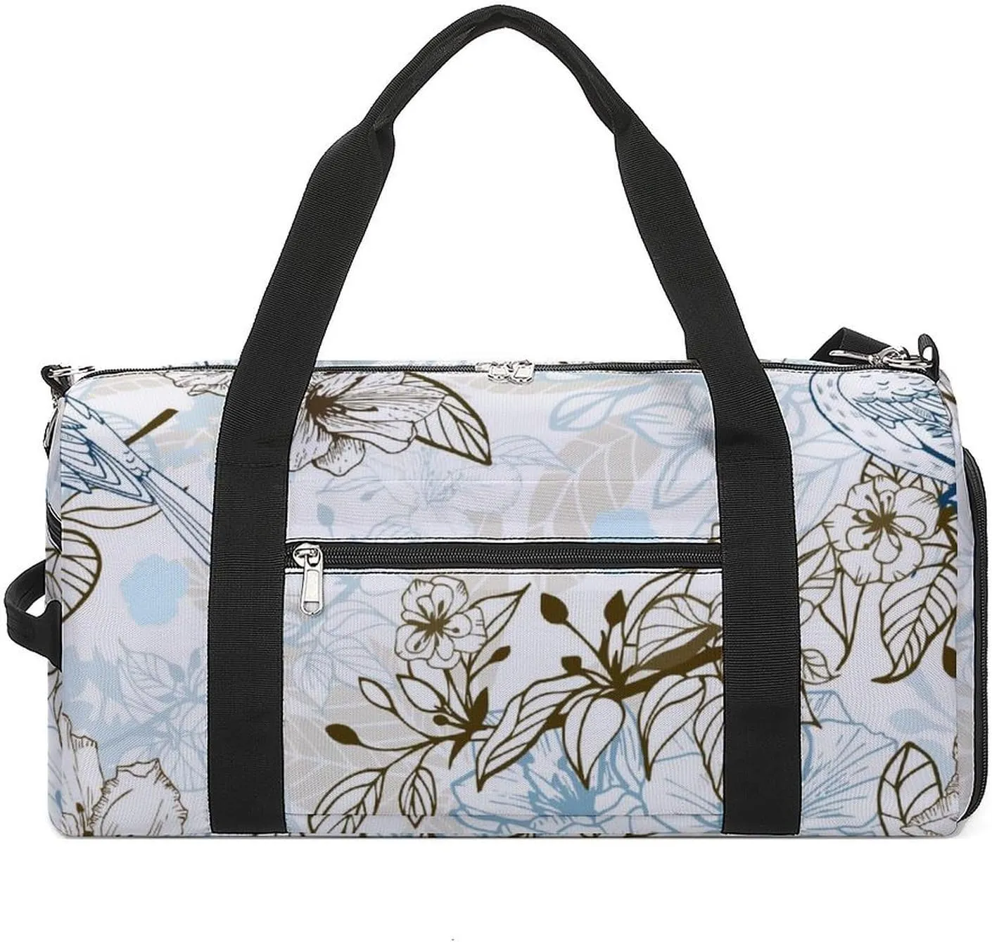 Sport Gym Duffel with Shoe Compartment Wet Pocket, Romantic-pattern Shoulder Travel Bag for Women Men, style