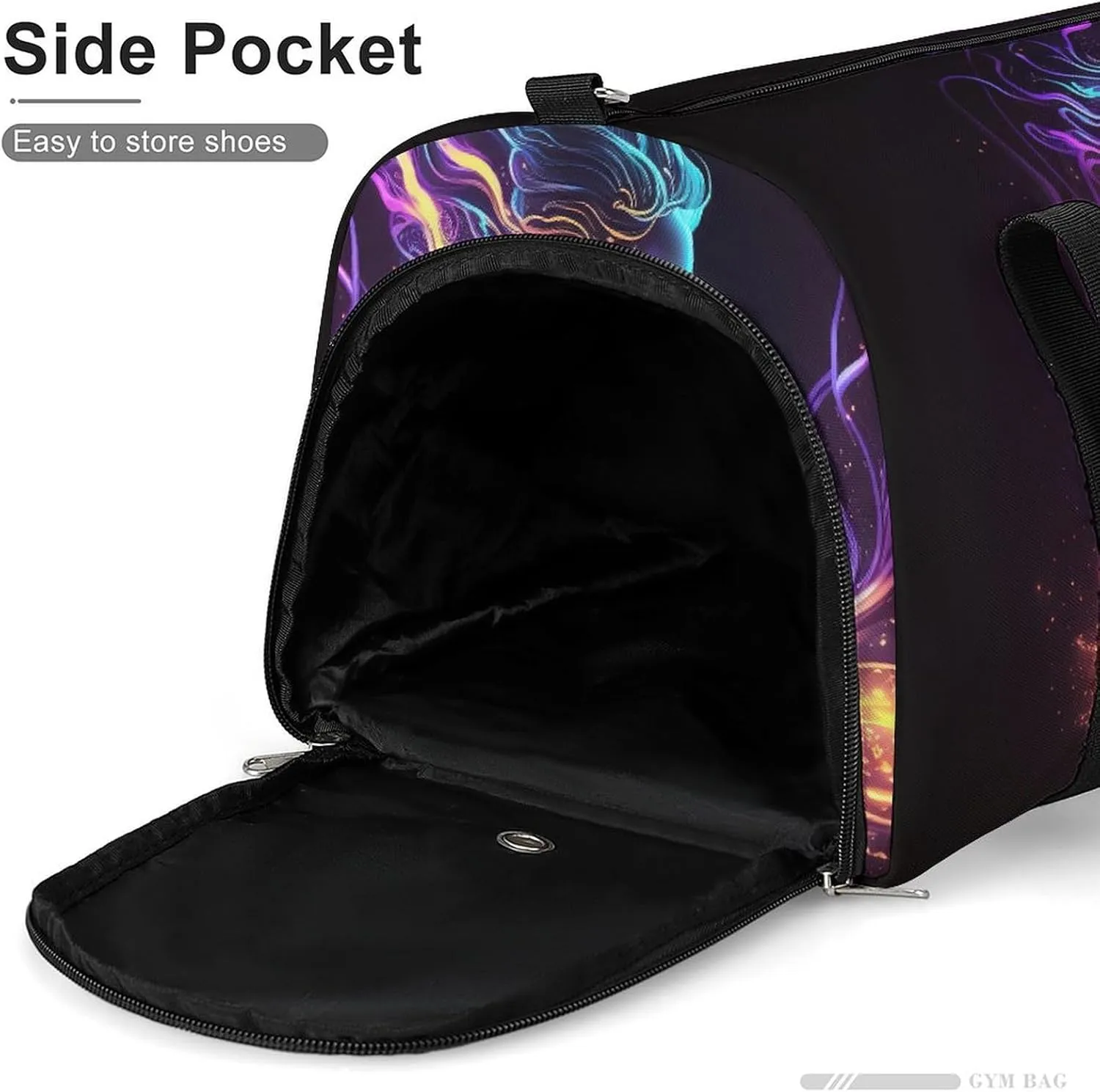 Sport Gym Duffel with Shoe Compartment Wet Pocket, Virgo-zodiac-sign Shoulder Travel Bag for Women Men