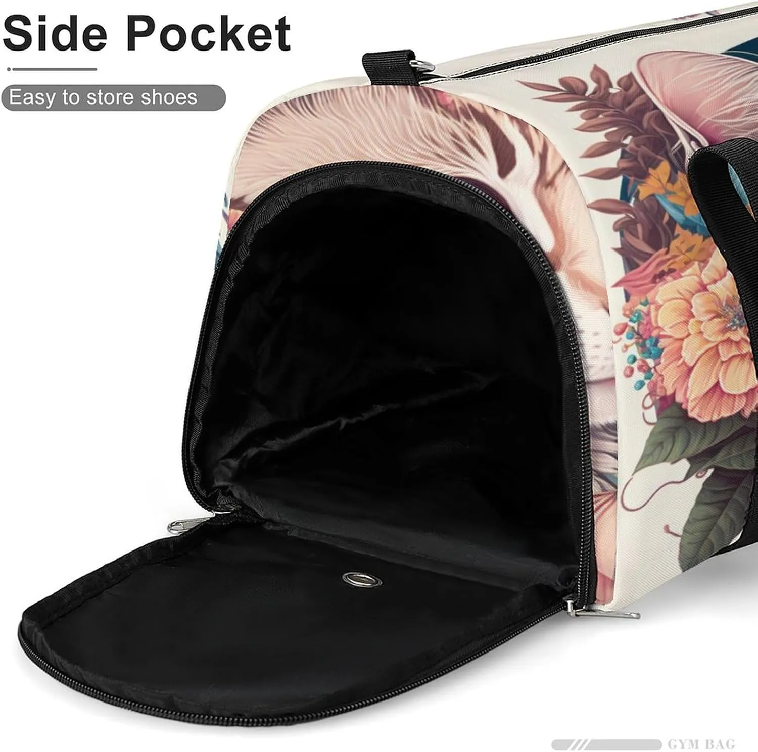 Sport Gym Duffel with Shoe Compartment Wet Pocket, Watercolor-cats-colorful Shoulder Travel Bag for Women Men