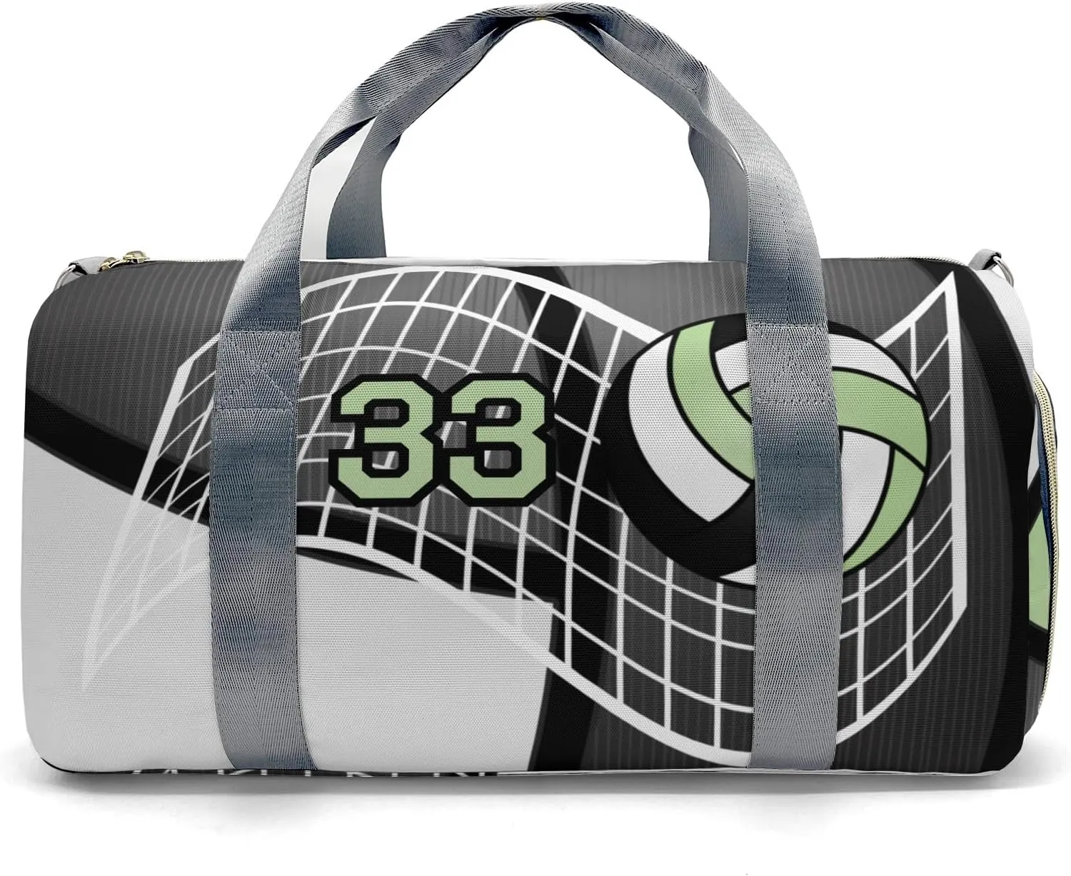 Sport Player Duffle Bag for Travel,Personalized Volleyball Team Mint Carry on Bag Travel Bags Overnight Weekend Gym Bag Carry On Luggage Bags