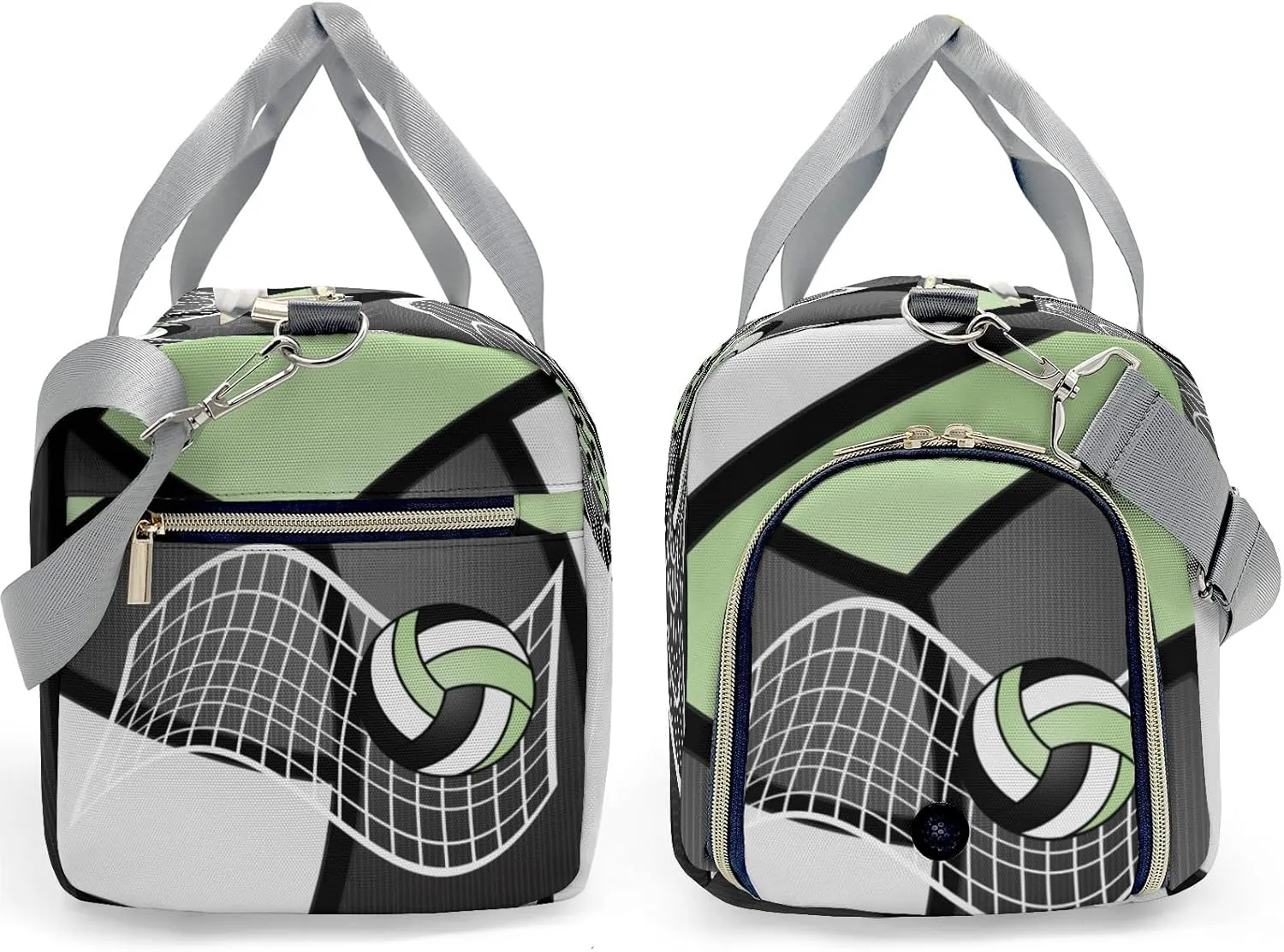 Sport Player Duffle Bag for Travel,Personalized Volleyball Team Mint Carry on Bag Travel Bags Overnight Weekend Gym Bag Carry On Luggage Bags