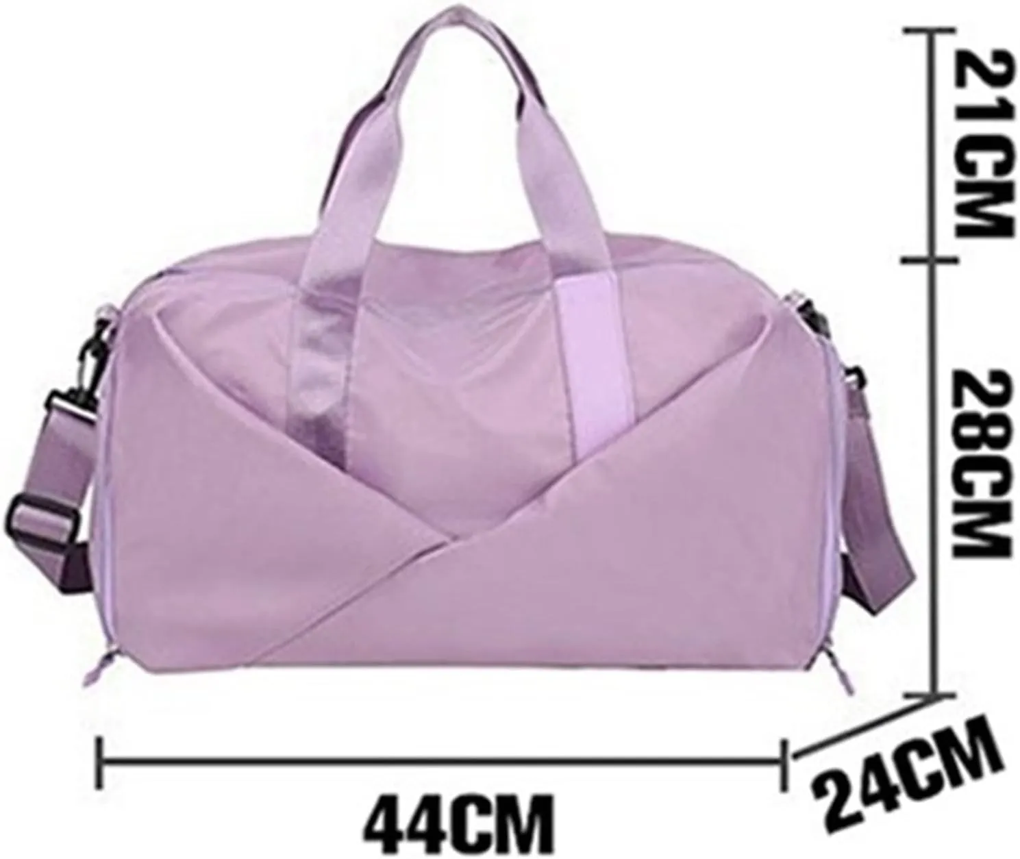 Sports Duffel Bags Gym Travel Bag Women's Nylon Waterproof Yoga Fitness Sport Bags With Shoes Compartment Large Capacity Training Handbag XA193L(Blue)
