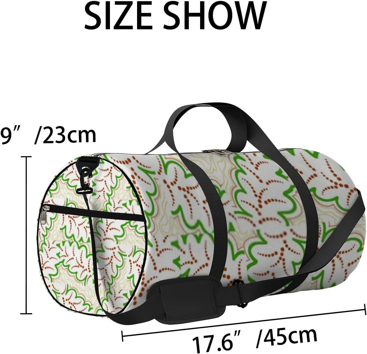 Sports Gym Bag for Women and Men Waterproof Abstract Bright Geometric Pattern Duffel Bag Lightweight Carryon Traveling Boarding Gripsack