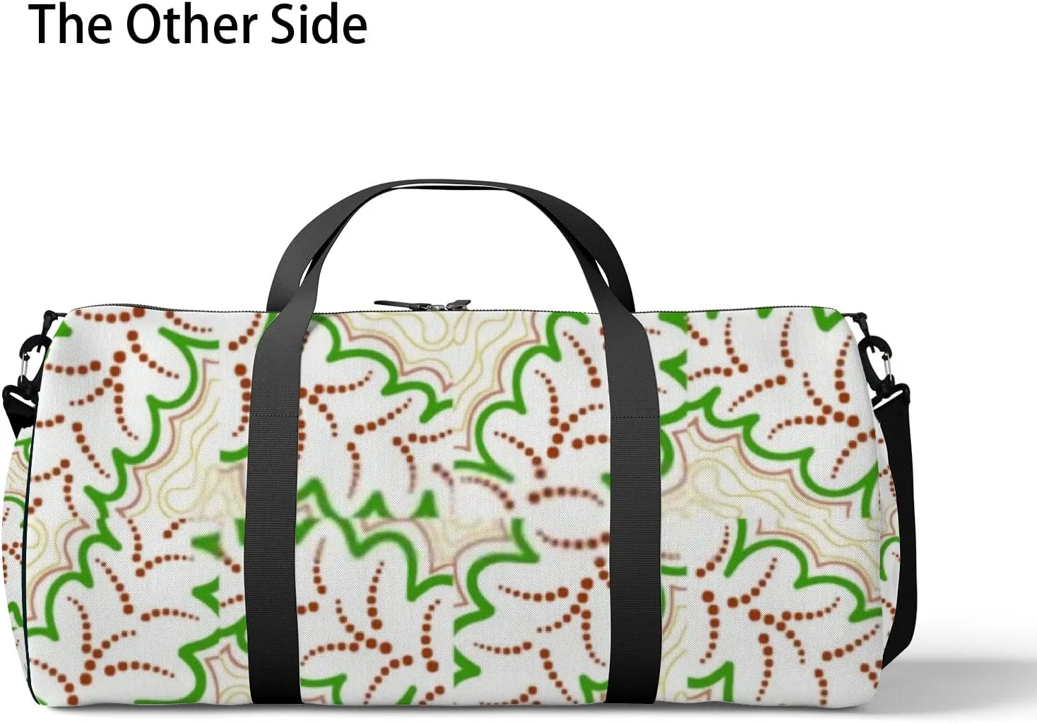 Sports Gym Bag for Women and Men Waterproof Abstract Bright Geometric Pattern Duffel Bag Lightweight Carryon Traveling Boarding Gripsack