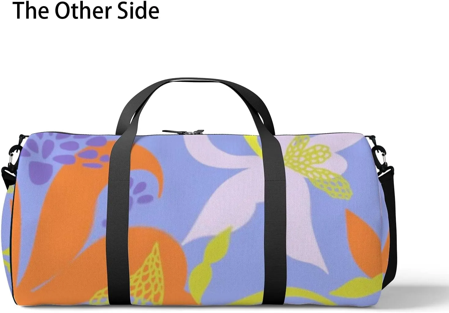 Sports Gym Bag for Women and Men Waterproof Abstract Tropical Floral Pattern Hand Drawn Duffel Bag Lightweight Carryon Traveling Boarding Gripsack
