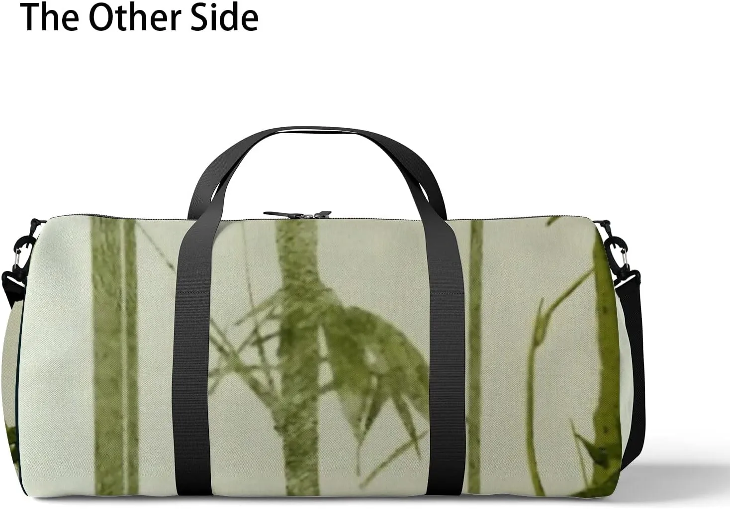 Sports Gym Bag for Women and Men Waterproof Bambo Green Duffel Bag Lightweight Carryon Traveling Boarding Gripsack