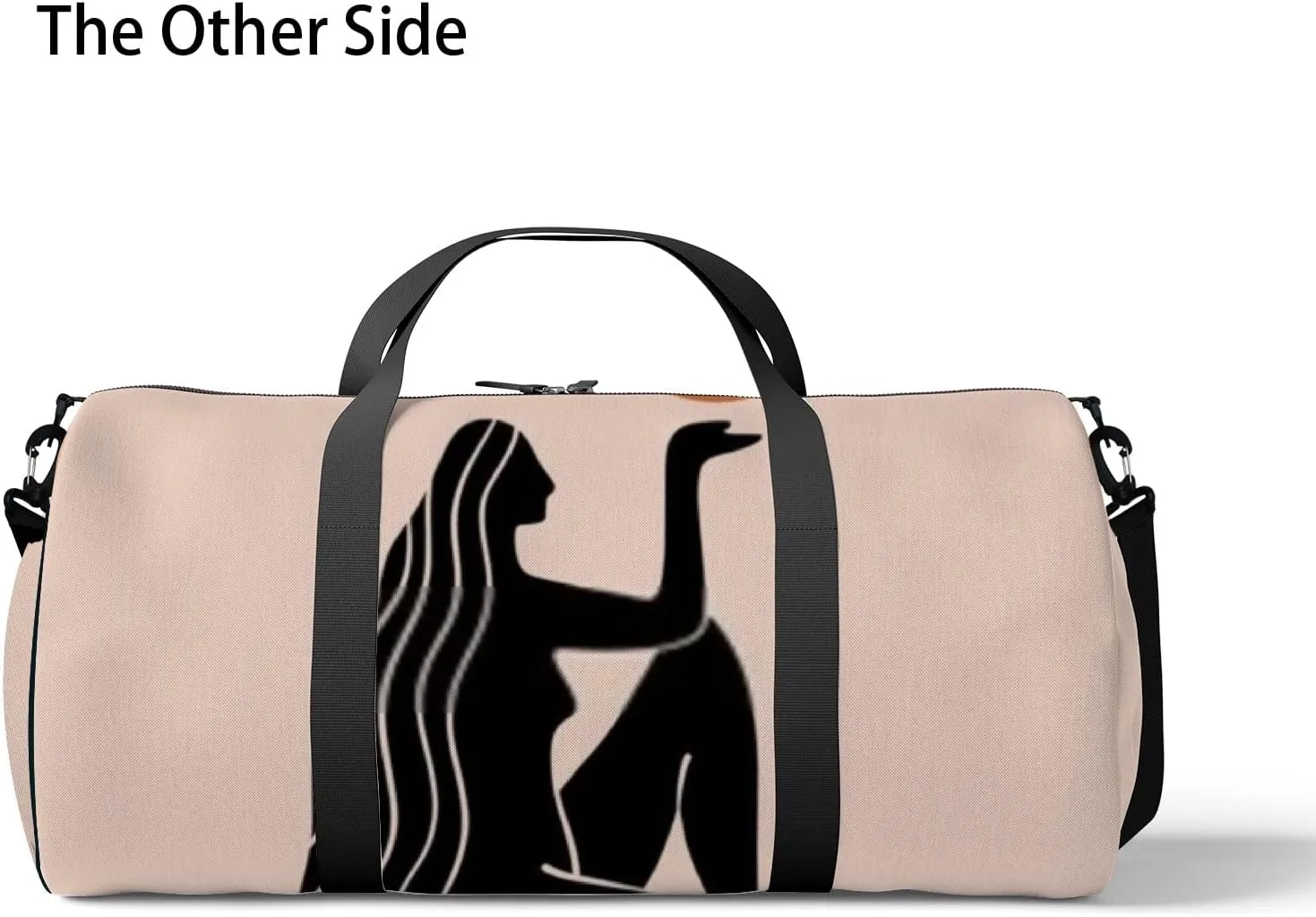 Sports Gym Bag for Women and Men Waterproof Boho Magic Mystical Symbol Abstract Silhouette Duffel Bag Lightweight Carryon Traveling Boarding Gripsack