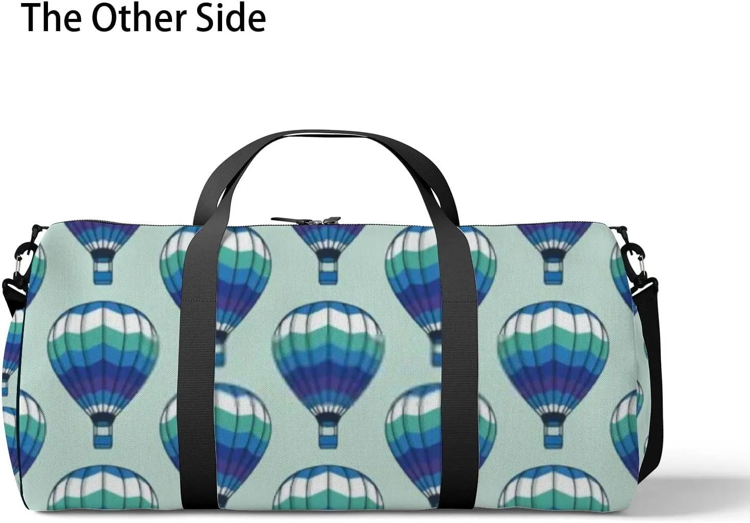Sports Gym Bag for Women and Men Waterproof Bright Blue Balloons Duffel Bag Lightweight Carryon Traveling Boarding Gripsack