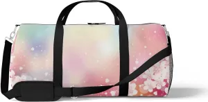 Sports Gym Bag for Women and Men Waterproof Cherry Blossom Duffel Bag Lightweight Carryon Traveling Boarding Gripsack
