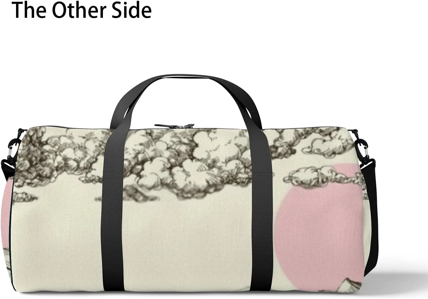 Sports Gym Bag for Women and Men Waterproof Clouds Sun over Desert Sand Duffel Bag Lightweight Carryon Traveling Boarding Gripsack