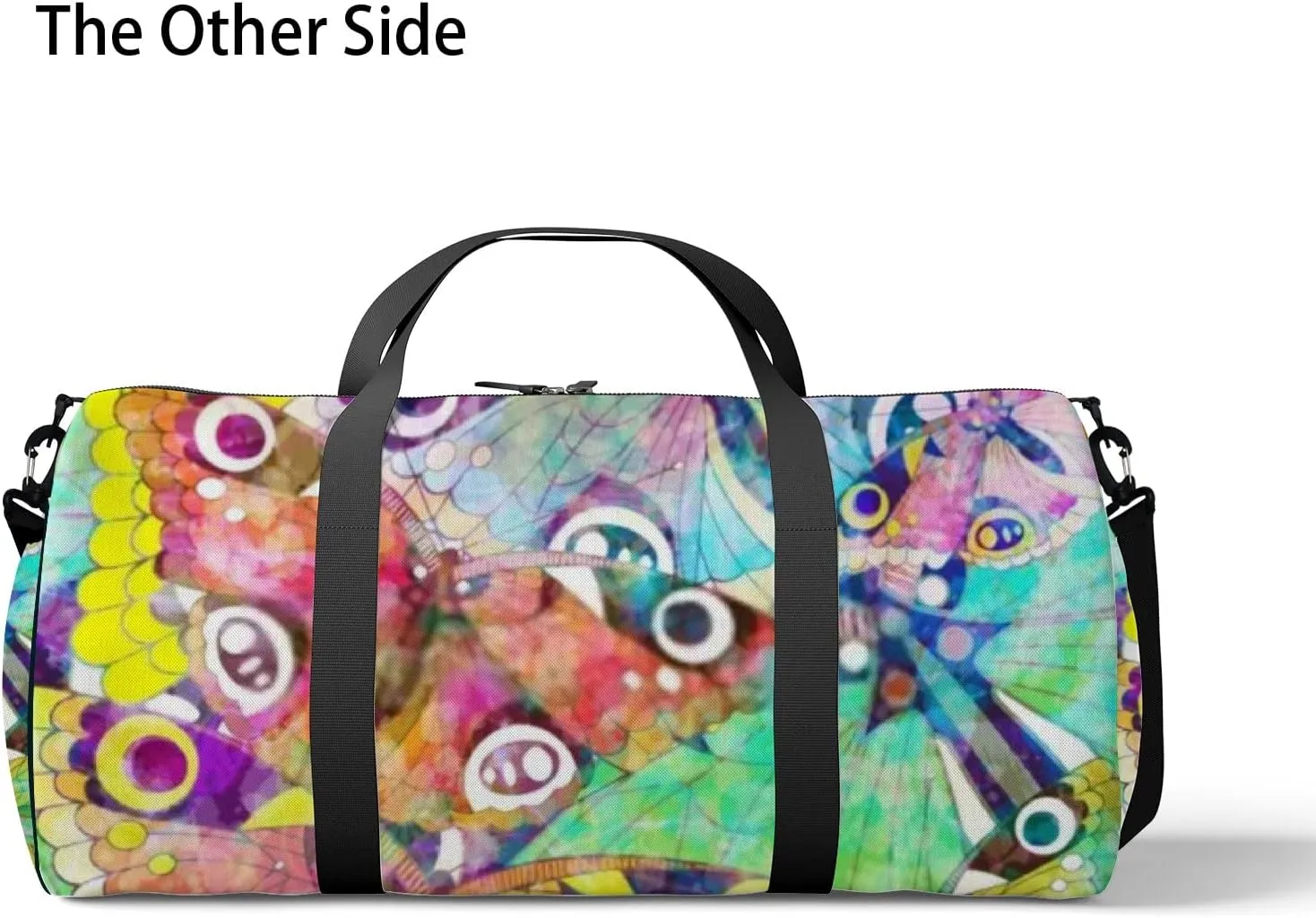 Sports Gym Bag for Women and Men Waterproof Colorful Butterflies Duffel Bag Lightweight Carryon Traveling Boarding Gripsack