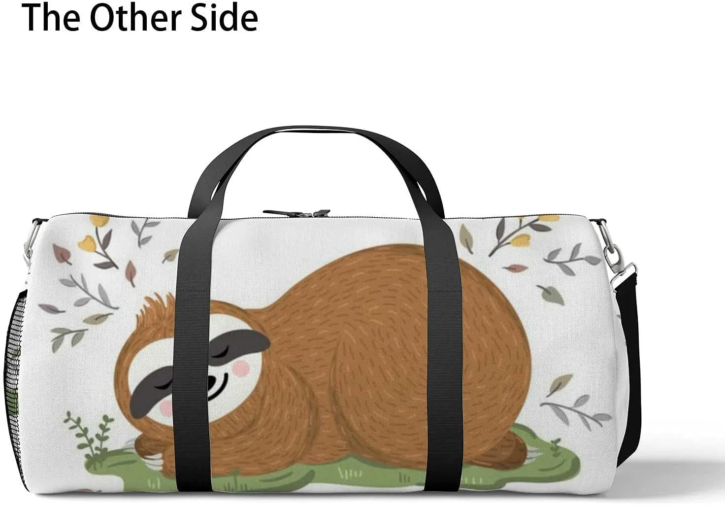 Sports Gym Bag for Women and Men Waterproof Cute Baby Sloth Sleeping Duffel Bag Lightweight Carryon Traveling Boarding Gripsack