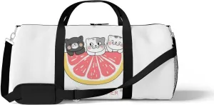 Sports Gym Bag for Women and Men Waterproof Draw Illustration Character Design Cat Duffel Bag Lightweight Carryon Traveling Boarding Gripsack