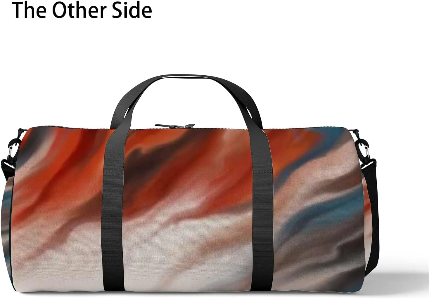 Sports Gym Bag for Women and Men Waterproof Hand Painted Abstract Pattern Duffel Bag Lightweight Carryon Traveling Boarding Gripsack