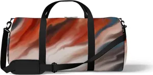 Sports Gym Bag for Women and Men Waterproof Hand Painted Abstract Pattern Duffel Bag Lightweight Carryon Traveling Boarding Gripsack