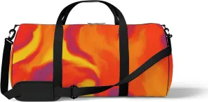 Sports Gym Bag for Women and Men Waterproof Hand Painted Artistic Style Pattern Duffel Bag Lightweight Carryon Traveling Boarding Gripsack