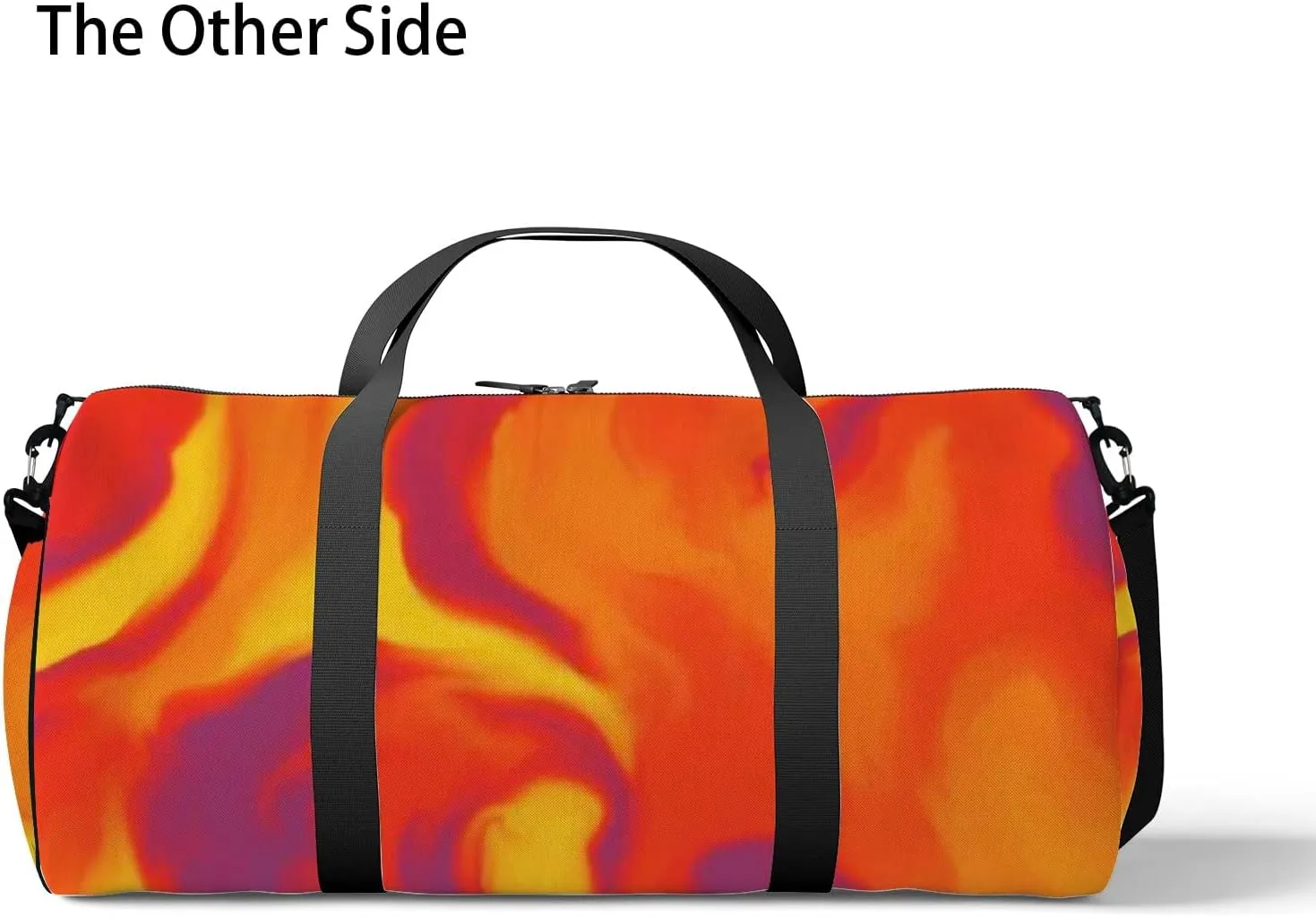 Sports Gym Bag for Women and Men Waterproof Hand Painted Artistic Style Pattern Duffel Bag Lightweight Carryon Traveling Boarding Gripsack