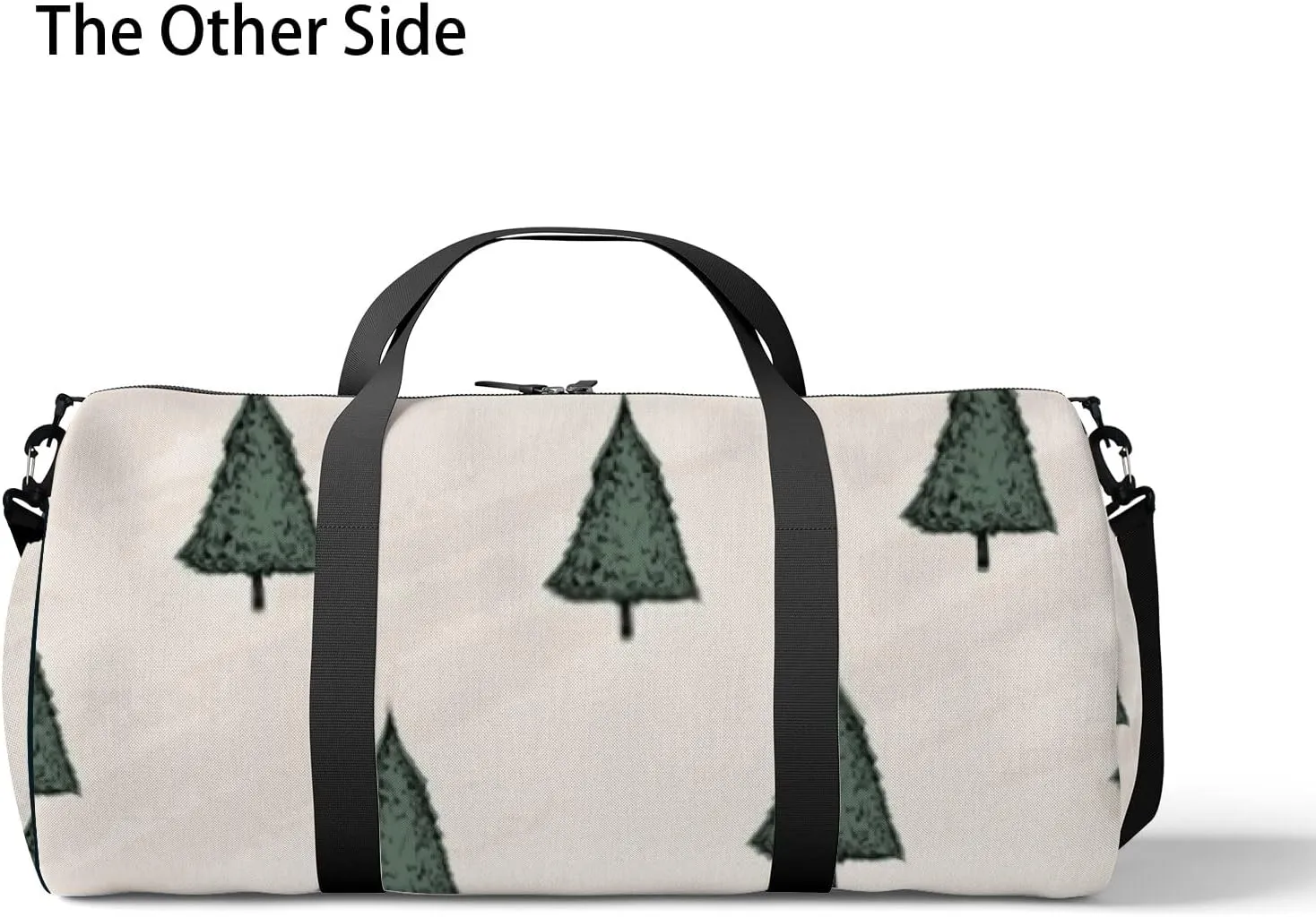 Sports Gym Bag for Women and Men Waterproof Pen Style Sketch Trees Duffel Bag Lightweight Carryon Traveling Boarding Gripsack