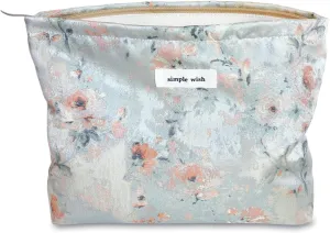 STARDW Aesthetic Floral Makeup Bag Cute Small Cosmetic Bags for Women Girls, Travel Toiletry Bag Large Capacity Zipper Makeup Pouch, Purse Organizer Pouches (Aesthetic Roses)