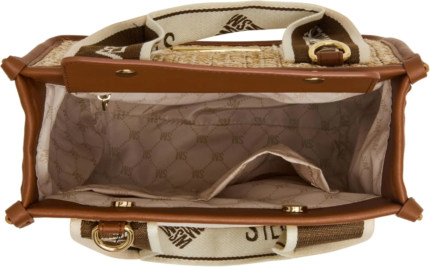 Steve Madden Bwebber Small Straw Satchel