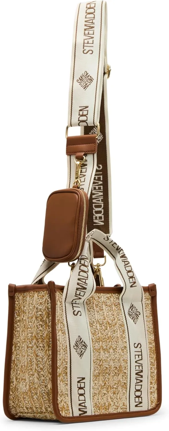 Steve Madden Bwebber Small Straw Satchel