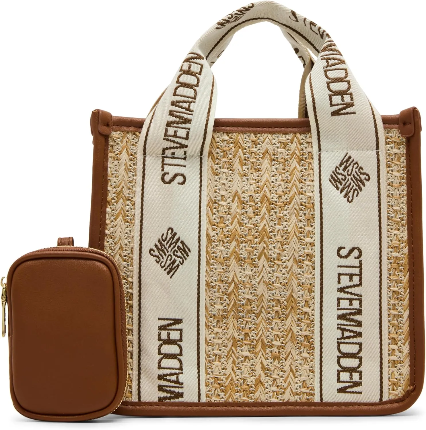 Steve Madden Bwebber Small Straw Satchel