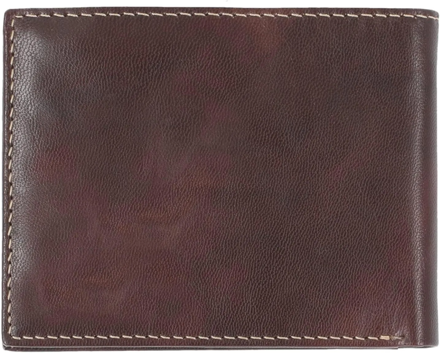 Steve Madden Men's Slim Leather Wallet with Extra Capacity Attached Flip Pockets