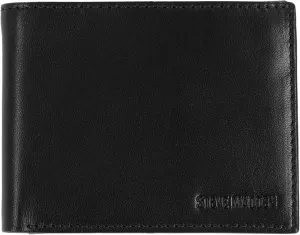 Steve Madden Men's Slim Leather Wallet with Extra Capacity Attached Flip Pockets