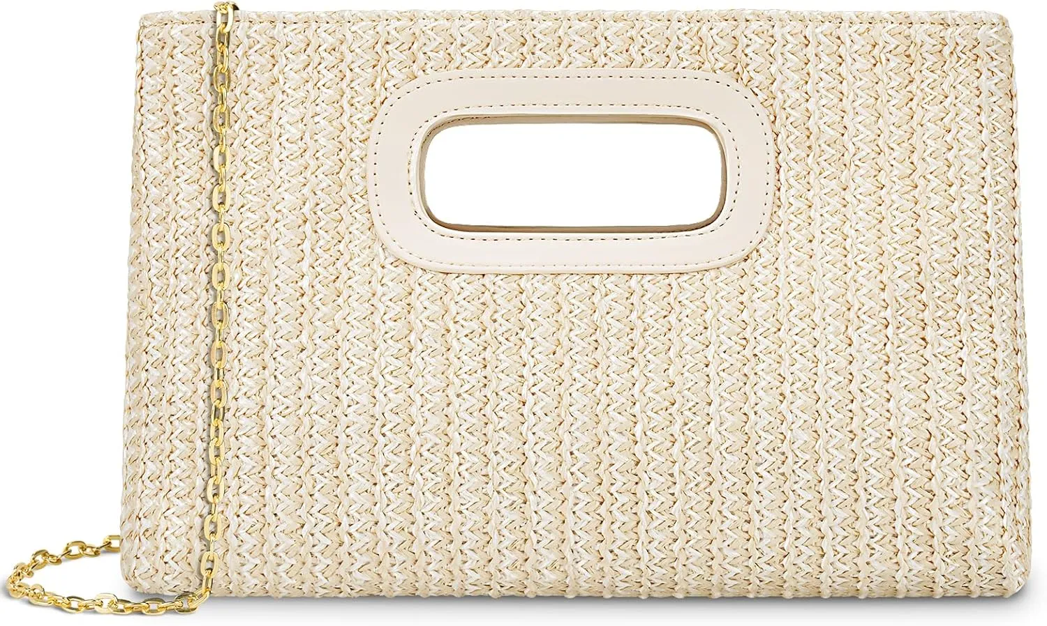 Straw Purse Top Handle Clutch Bag, Woven Beach Shoulder Crossbody Bag Raffia Handbag Raffia Summer Vacation Tote