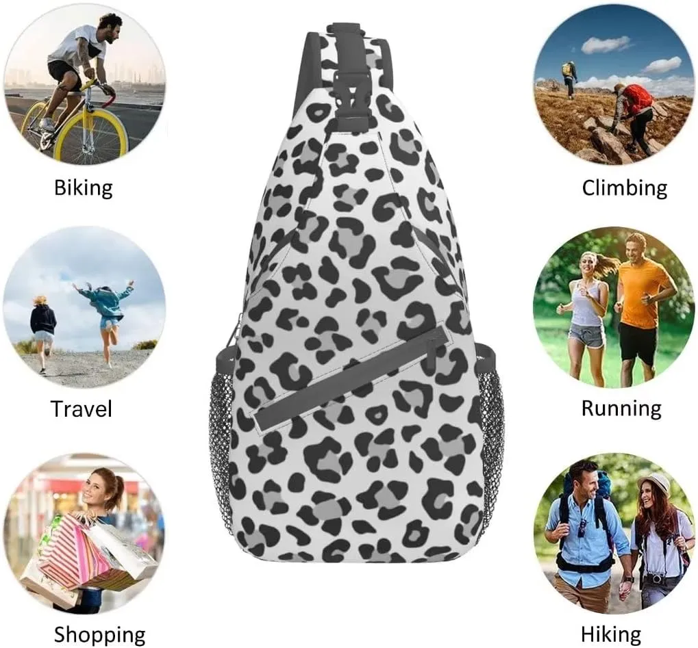 Stylish Chest Sling Bag Crossbody Shoulder Backpack Adjustable Lightweight Travel Hiking Casual Daypack Unisex