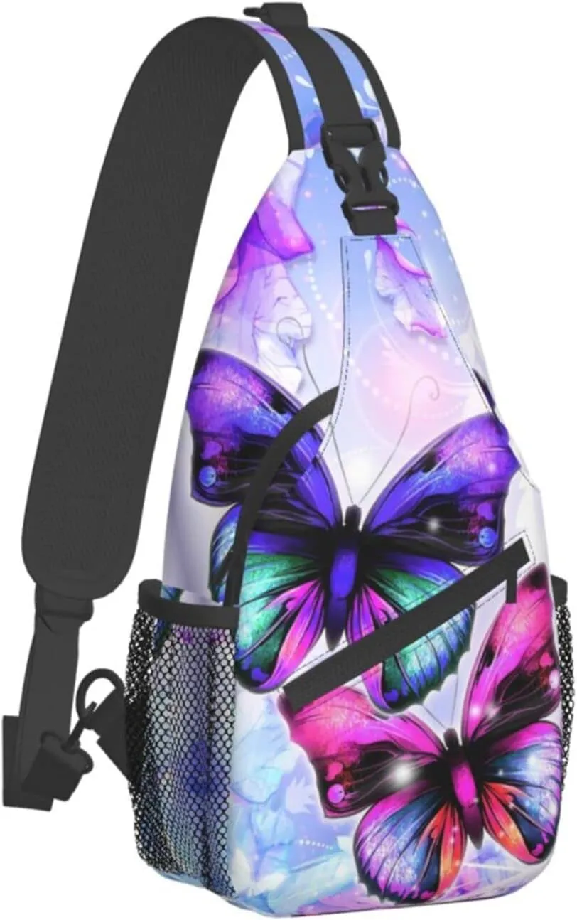 Stylish Chest Sling Bag Crossbody Shoulder Backpack Adjustable Lightweight Travel Hiking Casual Daypack Unisex