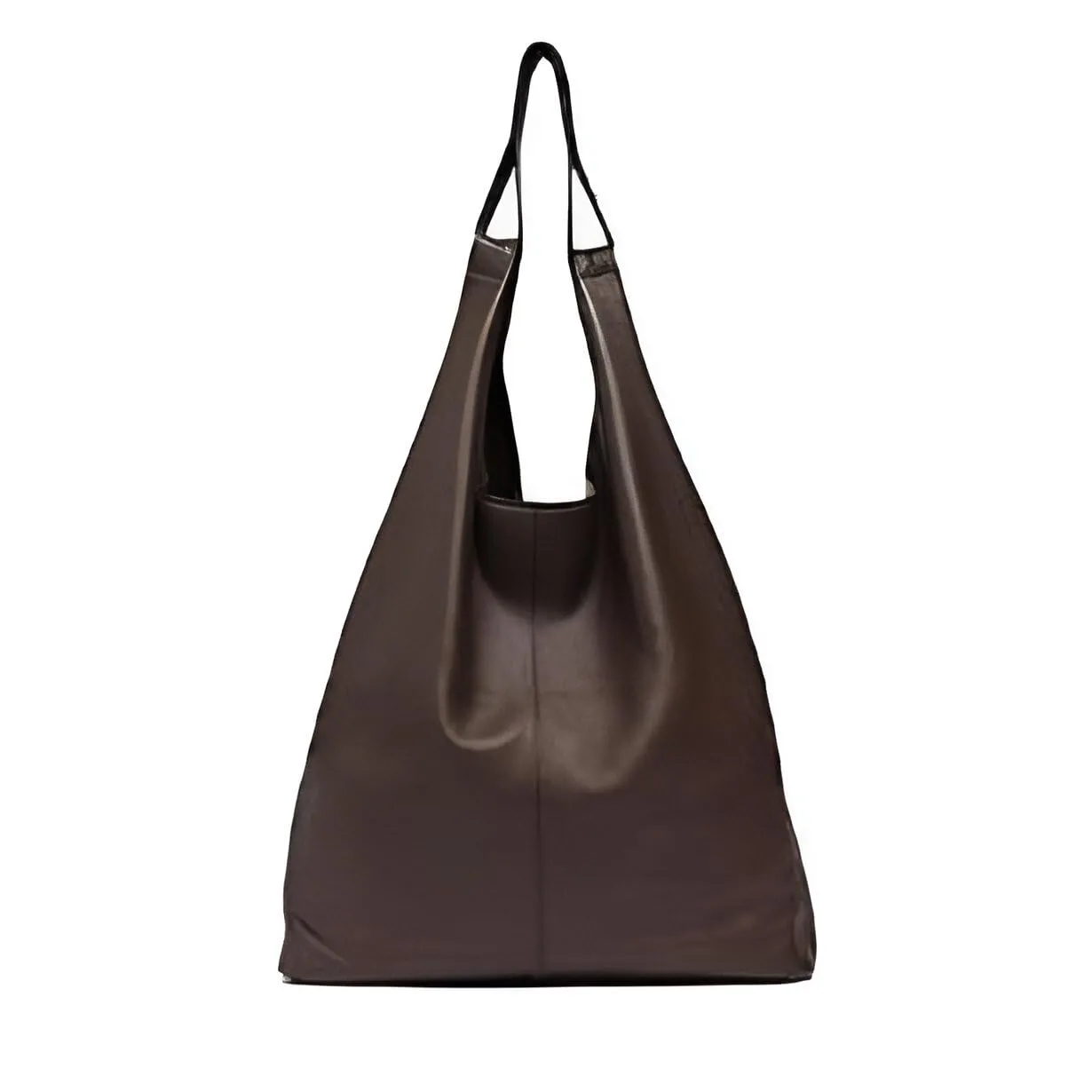 Stylish Genuine Leather Bucket Hobo Shoulder Bag - Spacious, Versatile, Soft, Durable, and Fashionable - Free Shipping (Brown)
