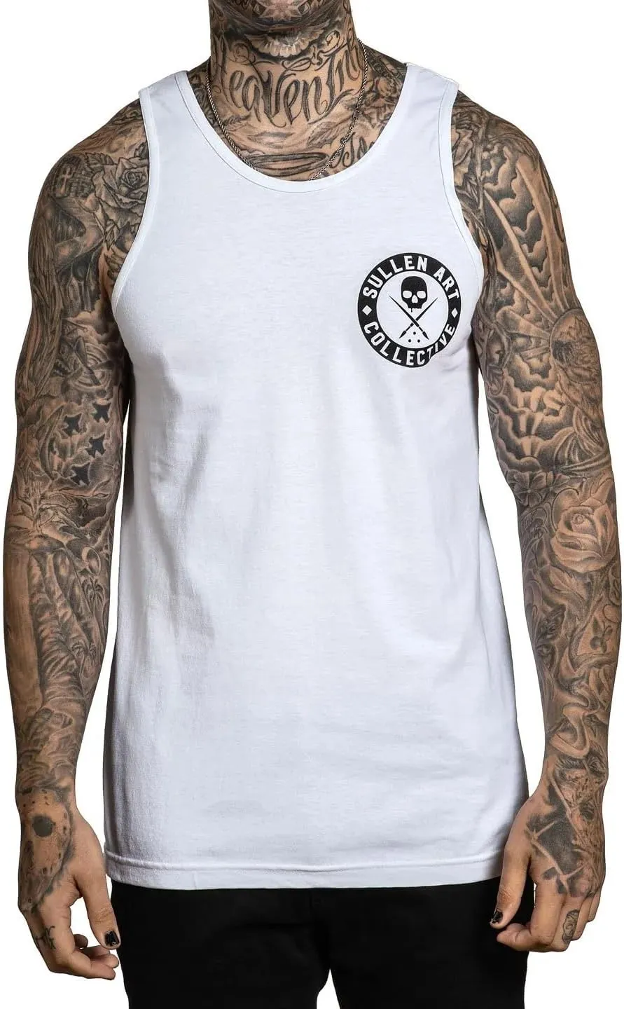 Sullen Men's Summer Tank Tattoo Lifestyle Graphic Art Sleeveless Soft Premium Tank Top