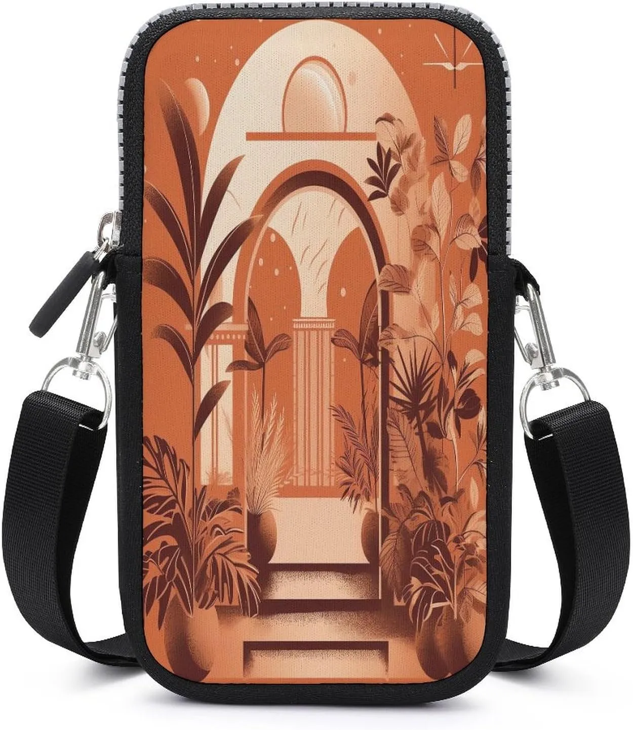 Sunny Arch Small Crossbody Bag for Women,Lightweight Mini Shoulder Bag Wallet Cell Phone Purse For Running,Travel,Commuting