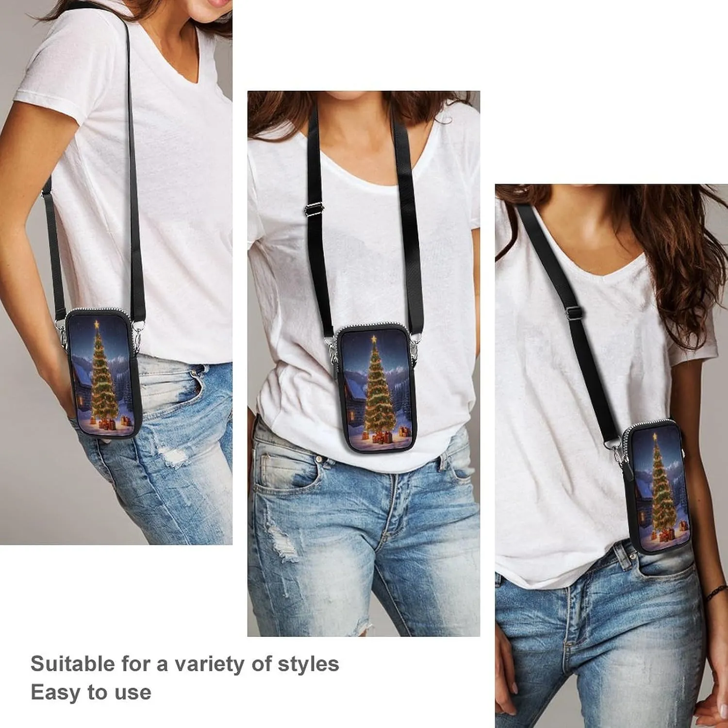 Sunny Arch Small Crossbody Bag for Women,Lightweight Mini Shoulder Bag Wallet Cell Phone Purse For Running,Travel,Commuting
