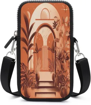Sunny Arch Small Crossbody Bag for Women,Lightweight Mini Shoulder Bag Wallet Cell Phone Purse For Running,Travel,Commuting