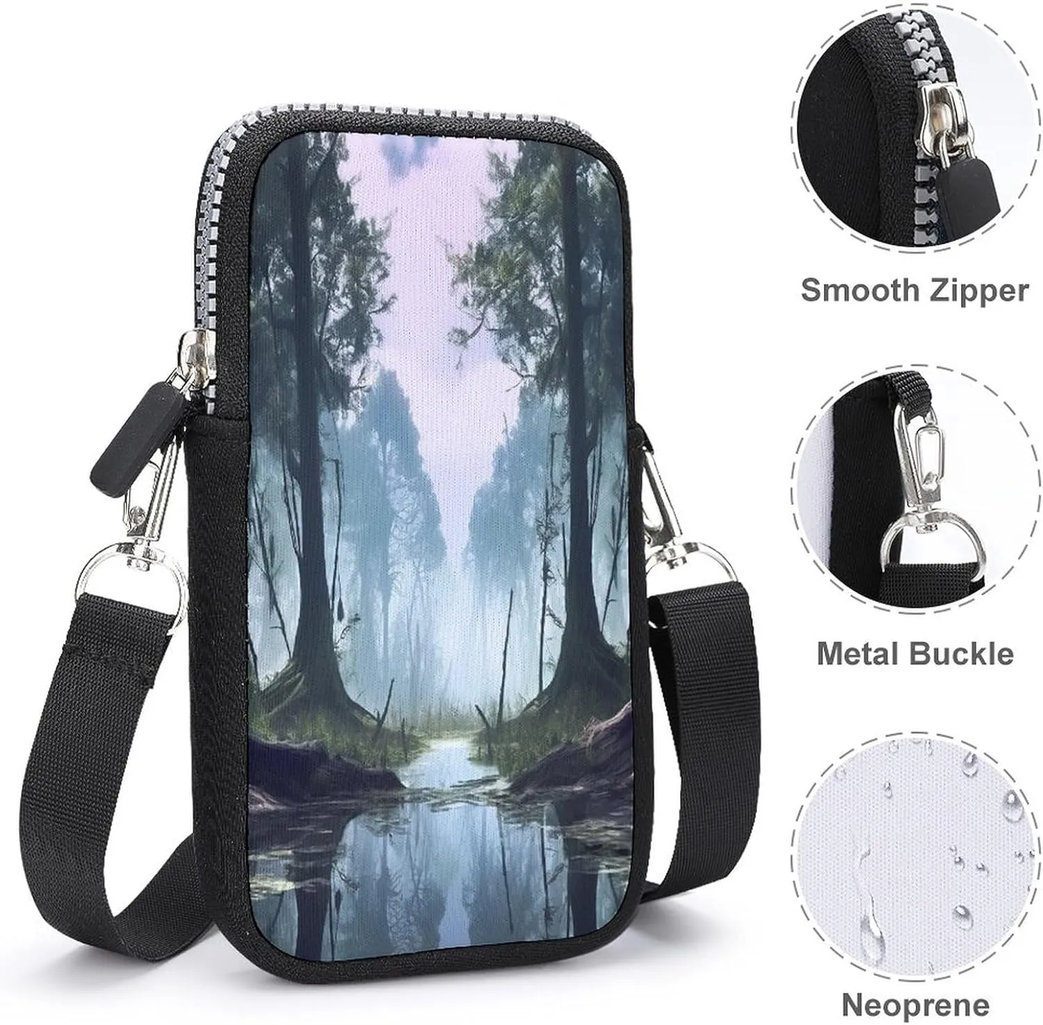 Sunny Arch Small Crossbody Bag for Women,Lightweight Mini Shoulder Bag Wallet Cell Phone Purse For Running,Travel,Commuting
