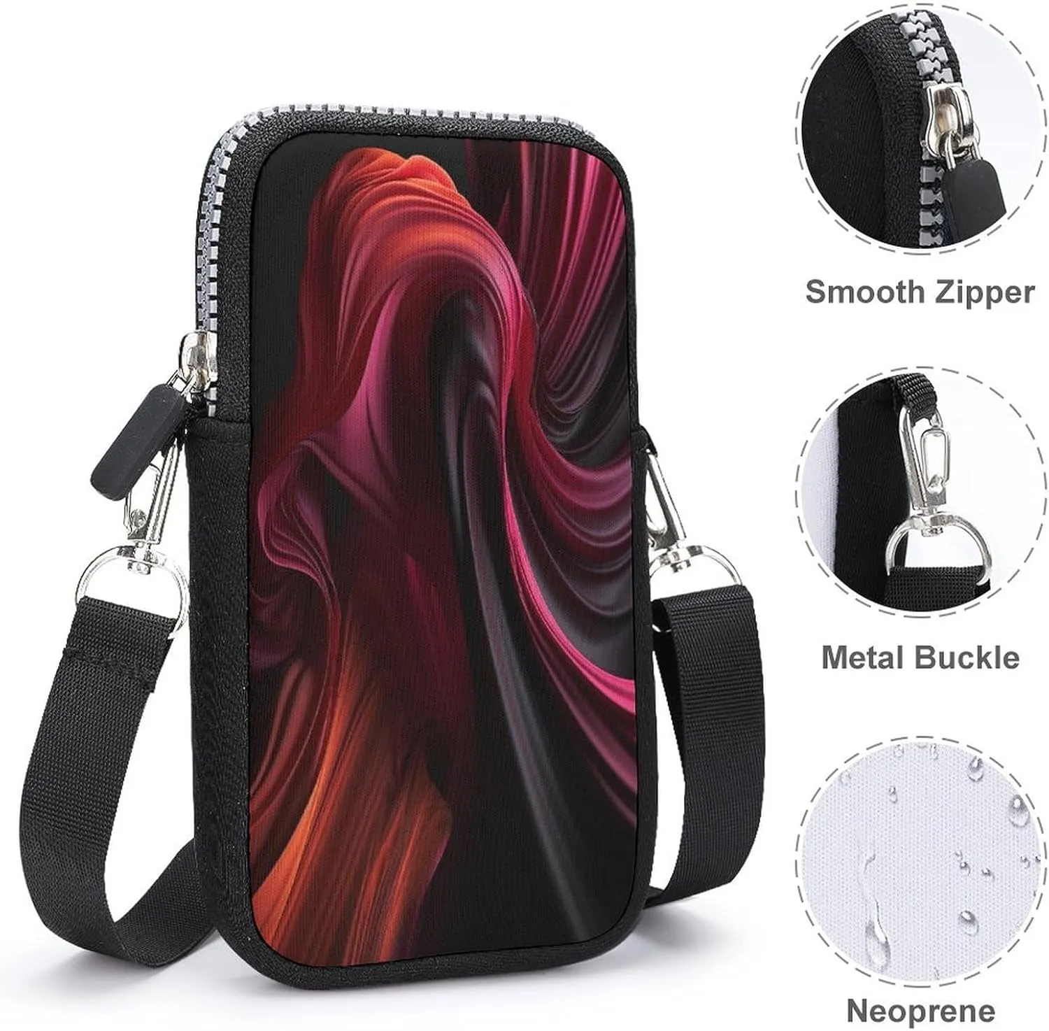 Sunny Arch Small Crossbody Bag for Women,Lightweight Mini Shoulder Bag Wallet Cell Phone Purse For Running,Travel,Commuting
