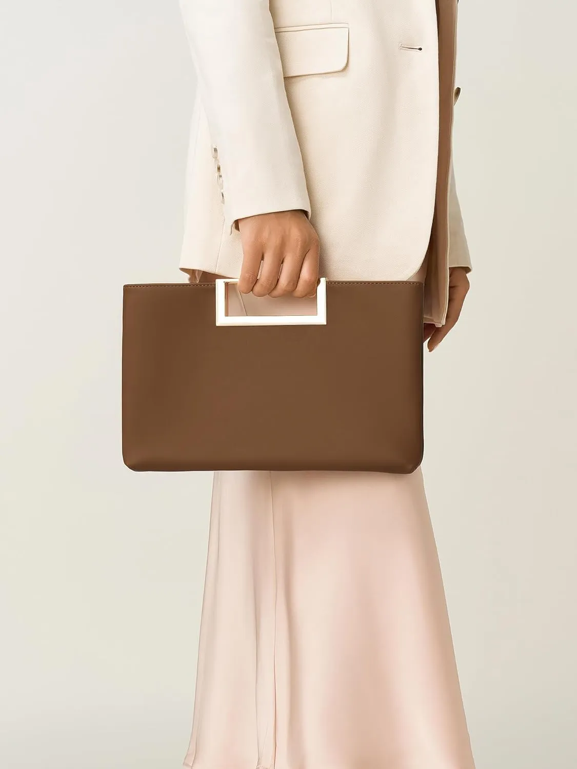 SWEETV Clutch Purses for Women Evening Formal, Fashion PU Leather Purse for Prom, Cocktail, and Wedding,Nina