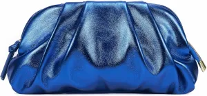 SWEETV Dressy Vegan Leather Clutch Purse for Women Formal, Soft Pleated PU Evening Clutch for Weddings, Proms, Cocktail-Gemma