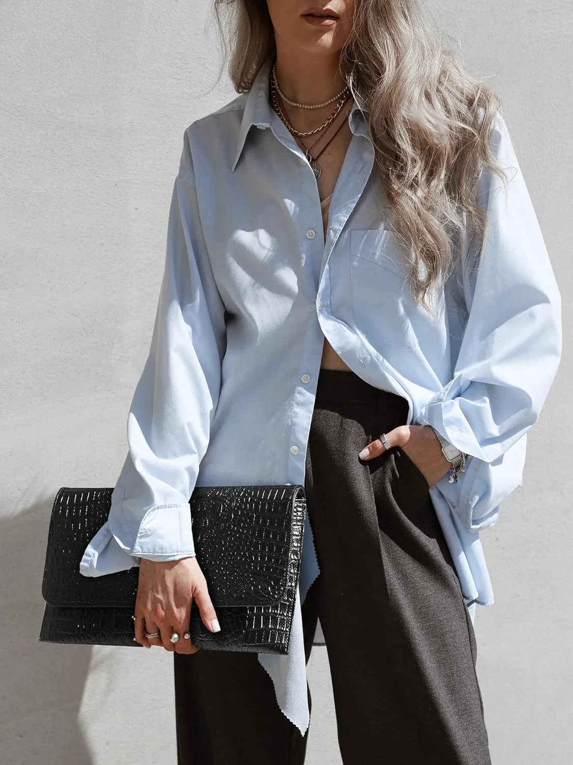 SWEETV Evening Clutch Purses for Women Elegant Wristlet Wallets Crocodile Pattern PU Leather Cross body Purse Formal/Wedding