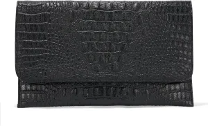 SWEETV Evening Clutch Purses for Women Elegant Wristlet Wallets Crocodile Pattern PU Leather Cross body Purse Formal/Wedding