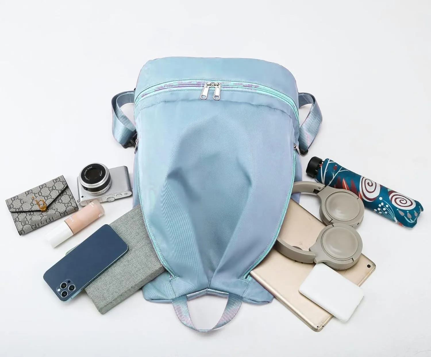 Swimming Bag Dry Wet Separation Female Sports Fitness Backpack Waterproof Travel Storage Yoga Blue