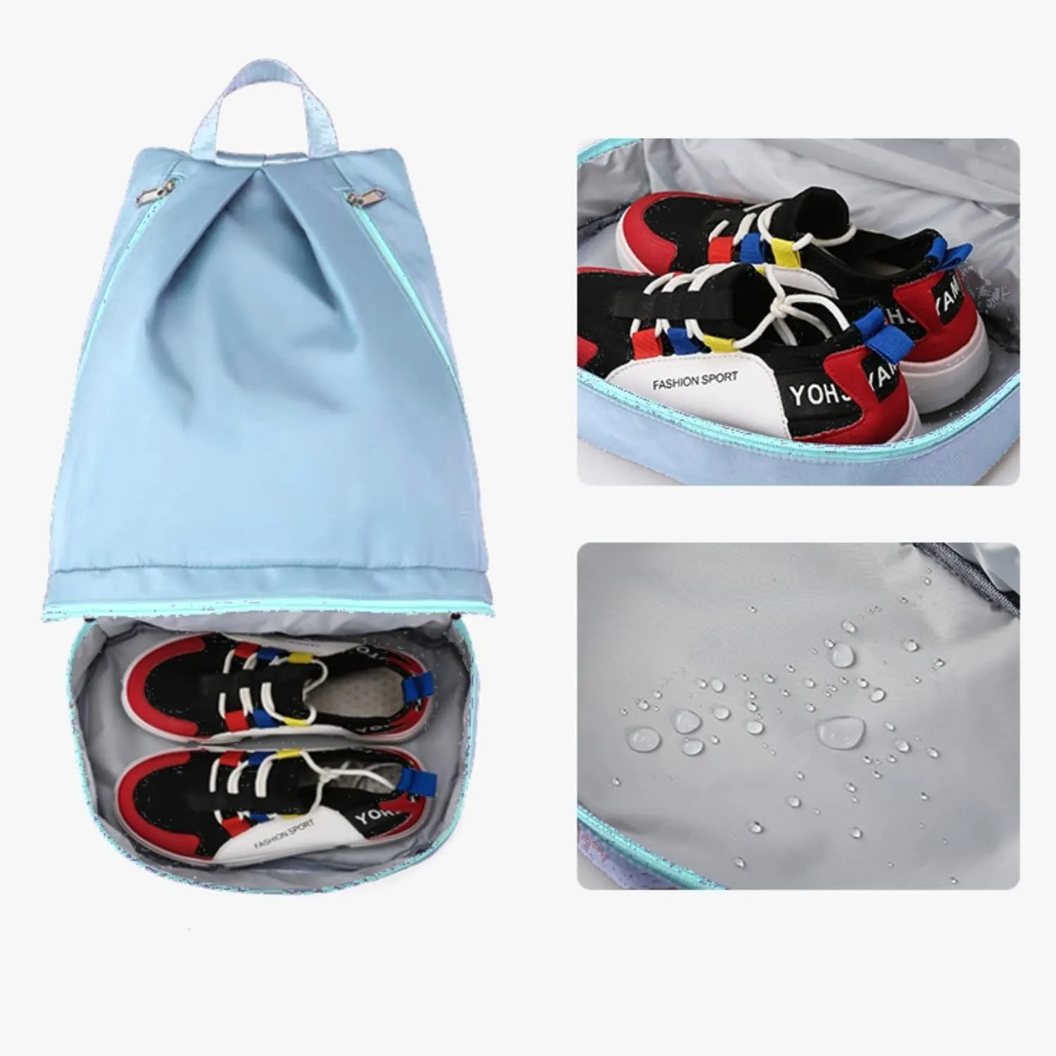Swimming Bag Dry Wet Separation Female Sports Fitness Backpack Waterproof Travel Storage Yoga Blue
