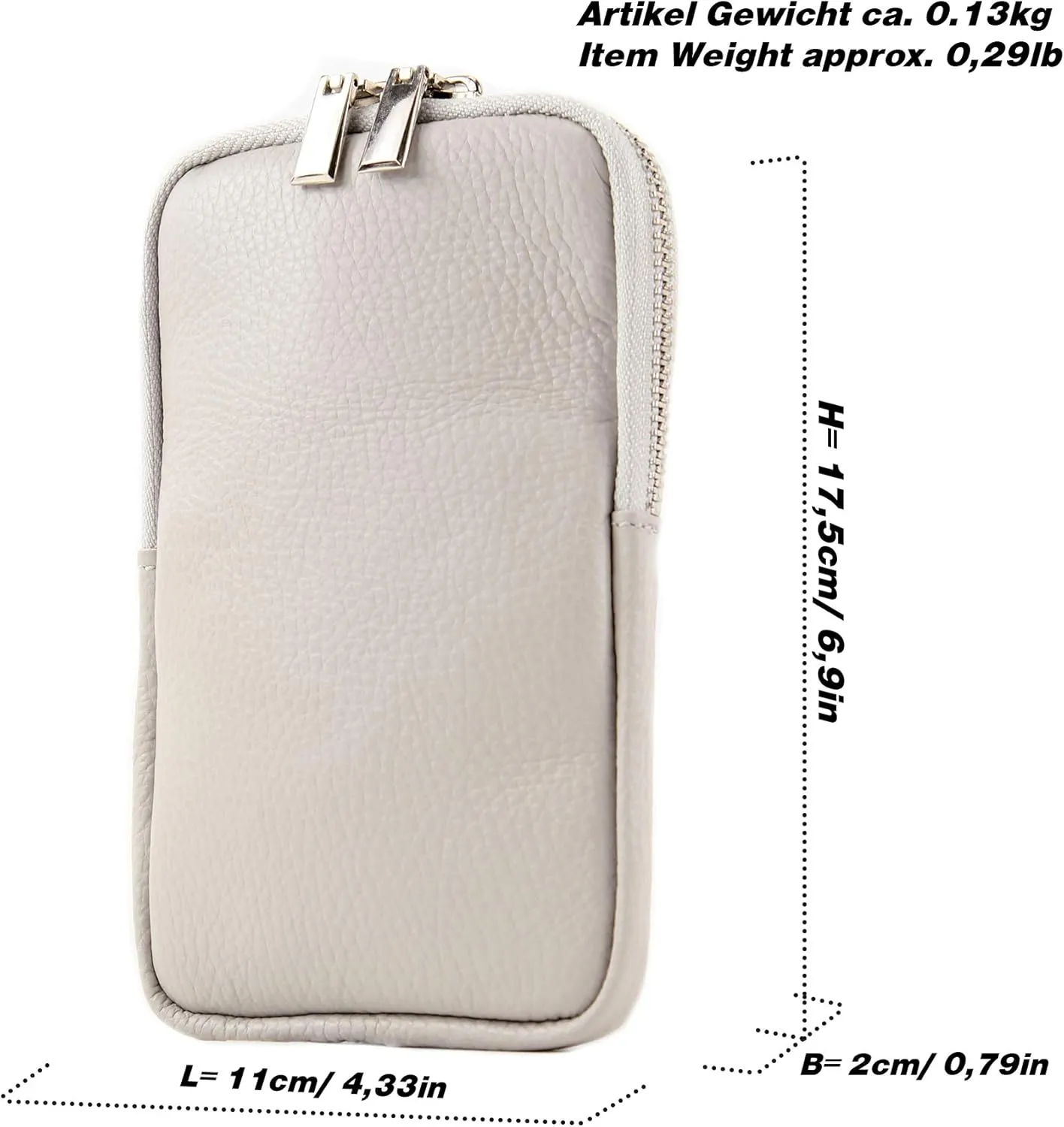 T197 - Italian leather shoulder bag mobile phone bag small