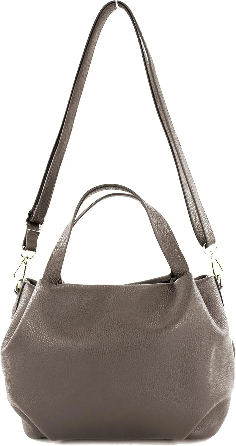 T218 - italian women's small handle bag made of leather