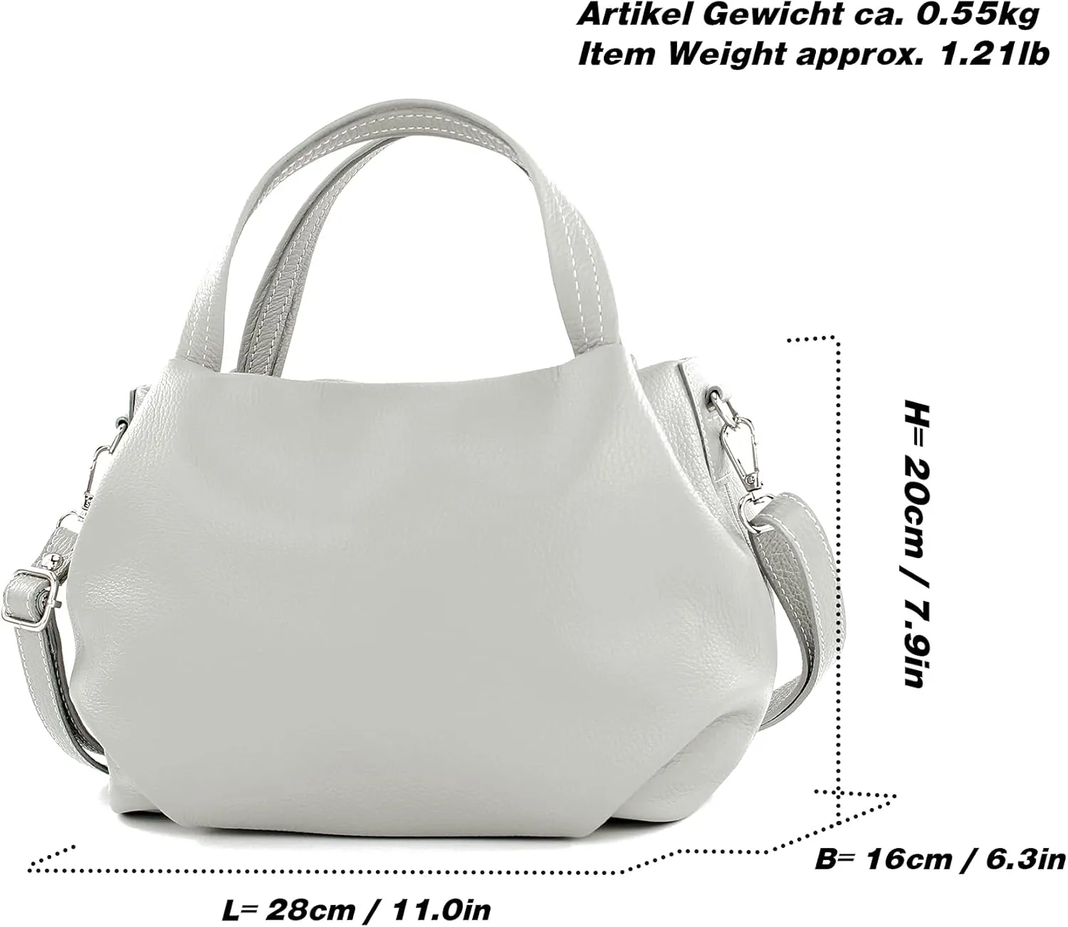T218 - italian women's small handle bag made of leather