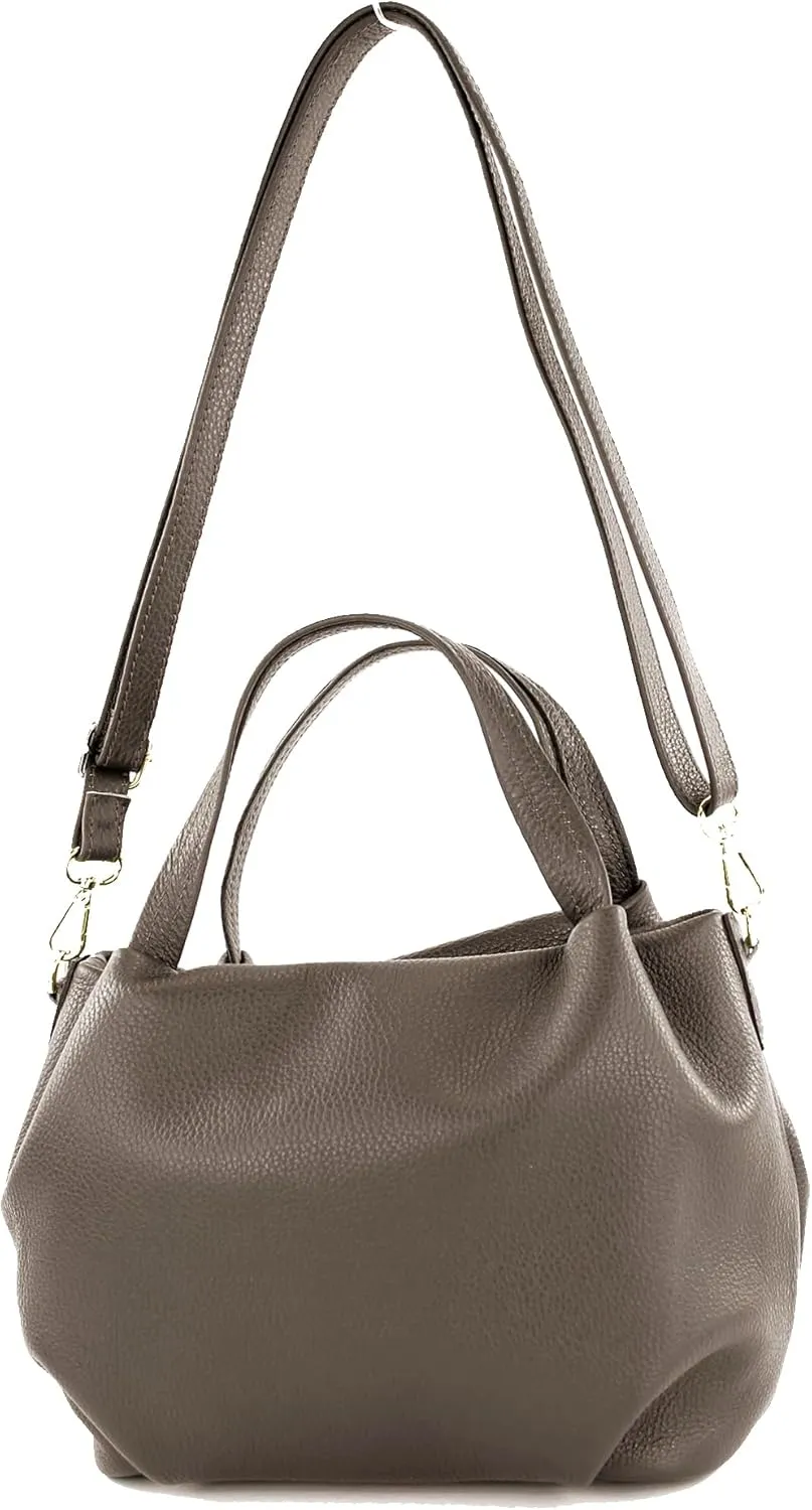 T218 - italian women's small handle bag made of leather
